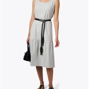 NWT B-Low The Belt Leather Gatsby Long Black Fringe Tassel Boho Waist Cinch Wrap